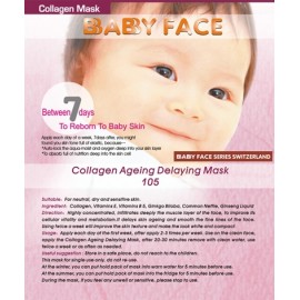 BABY FACE Collagen Ageing Delaying Mask 抗皺去皺紋骨膠原面膜